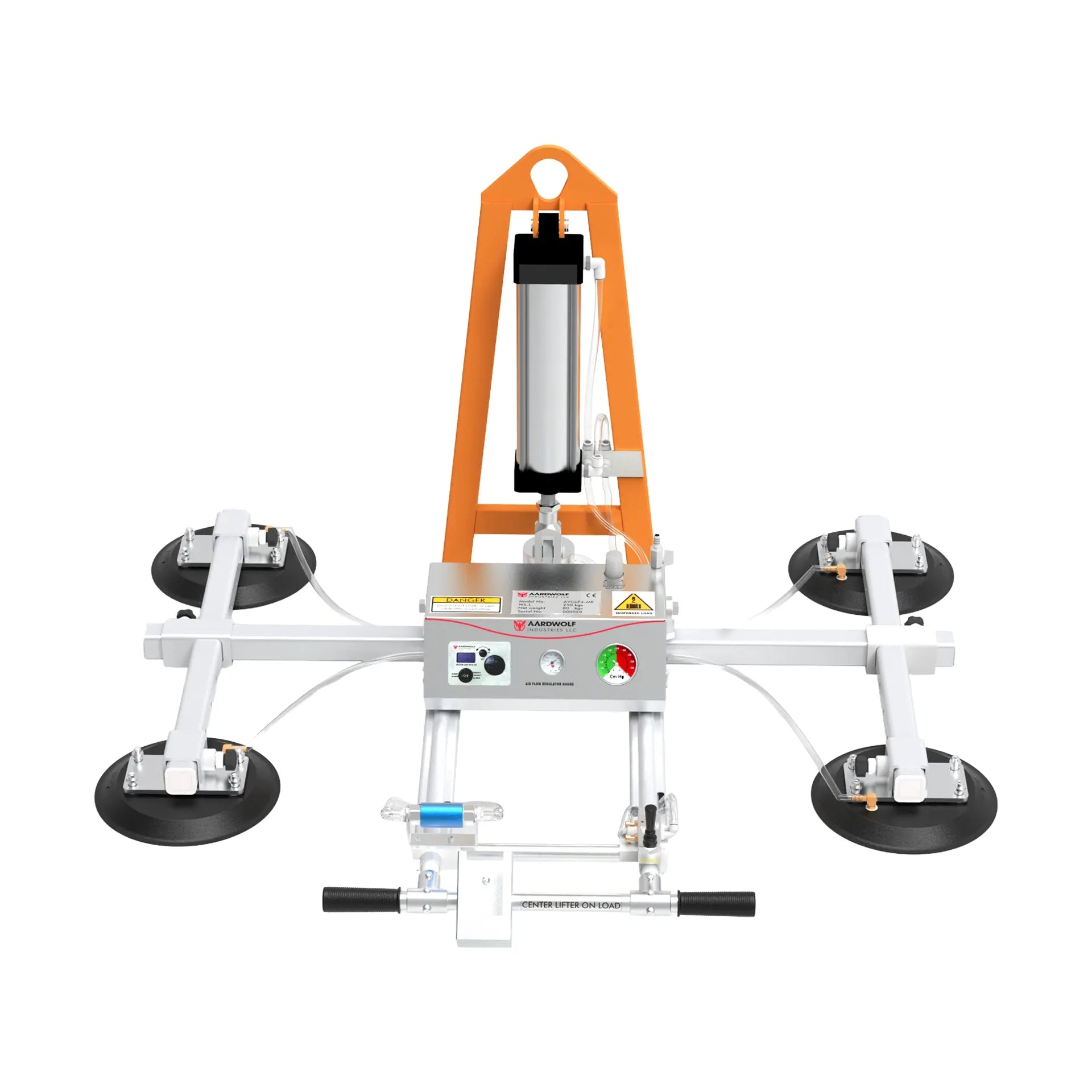 Aardwolf Manual Rotate Vacuum Glass Lifter AVGLP4-MR-250 – 551 lb Panel Turner