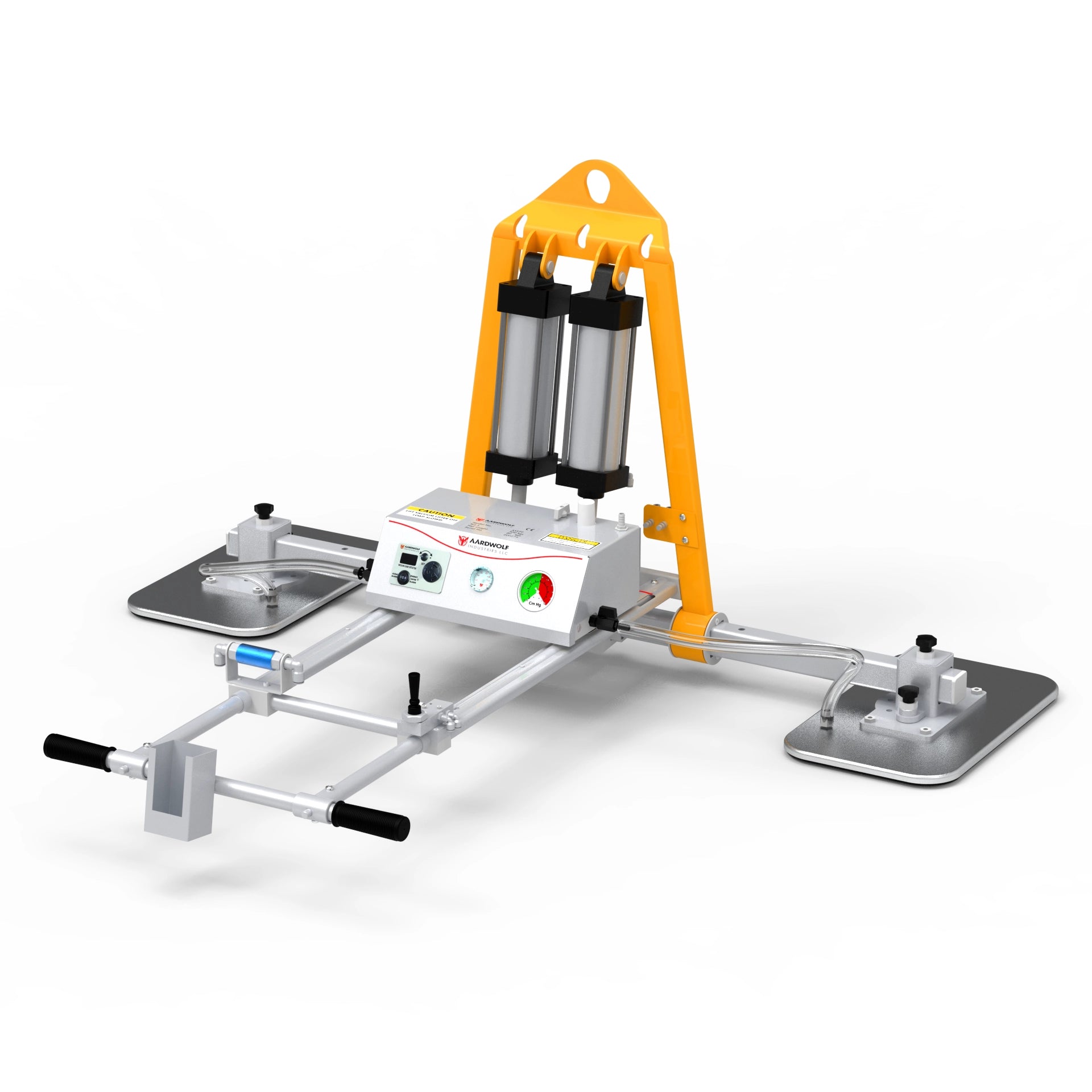 Aardwolf Vacuum Lifter AVLP2-500 – Pneumatic 2-Pad 1,102 lb Slab Lift, 90° Tilt