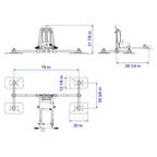 Aardwolf Vacuum Lifter AVLP4-1000 – Four-Pad Pneumatic 2,204 lb Slab Handler