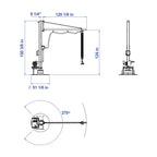Aardwolf Mobile Vacuum Tube Lifter AVTL1 – Rolling Crane for Carton Handling