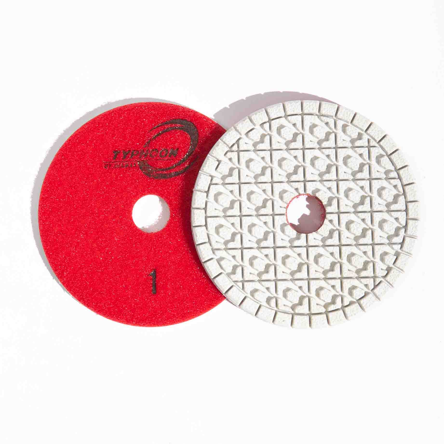 DISC 4 INCH TYPHOON WHITE RESIN