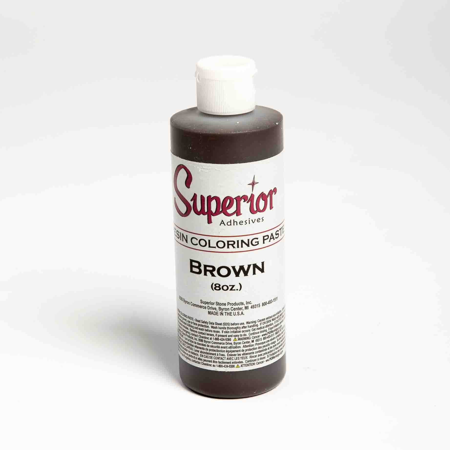 COLORING PASTE 8 OZ BROWN SUPERIOR