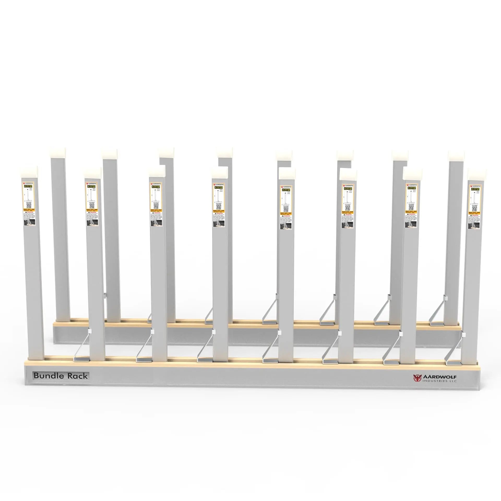 Aardwolf Bundle Rack Kit – 9 ft. 10 in. Rails with Eight 47-1/4 in. Posts and Bases
