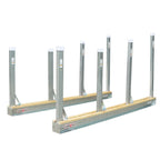 Aardwolf Bundle Rack Rails – 9 ft. 10 in. Timber-Topped Pair, 26 Post Pockets per Rail