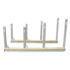 Aardwolf Bundle Rack Rails – 9 ft. 10 in. Timber-Topped Pair, 26 Post Pockets per Rail
