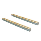 Aardwolf Bundle Rack Rails – 9 ft. 10 in. Timber-Topped Pair, 26 Post Pockets per Rail