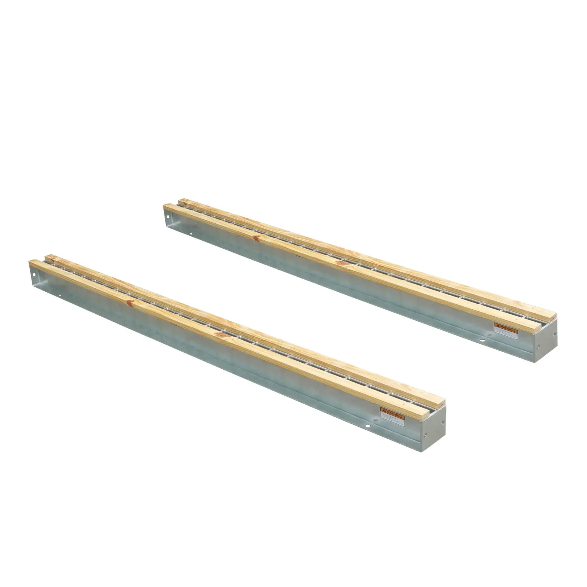 Aardwolf Bundle Rack Rails – 9 ft. 10 in. Timber-Topped Pair, 26 Post Pockets per Rail
