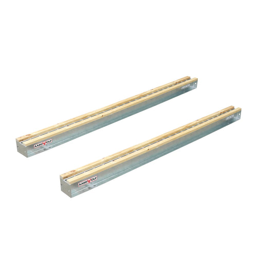 Aardwolf Bundle Rack Rails – 9 ft. 10 in. Timber-Topped Pair, 26 Post Pockets per Rail