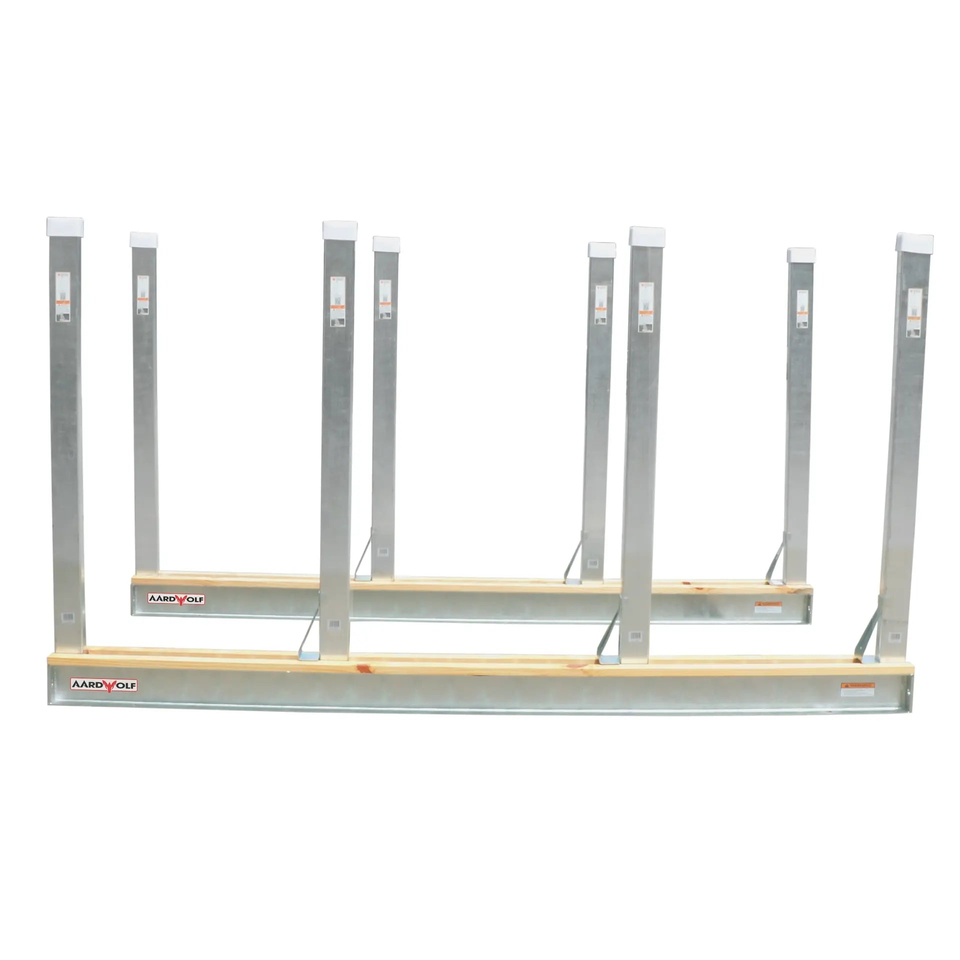 Aardwolf Bundle Rack Kit – 9 ft. 10 in. Rails with Eight 63 in. Posts and Bases
