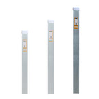 Aardwolf Bundle Rack Post – 4 in. x 2 in. Steel, 63 in. High with Rubber Cap
