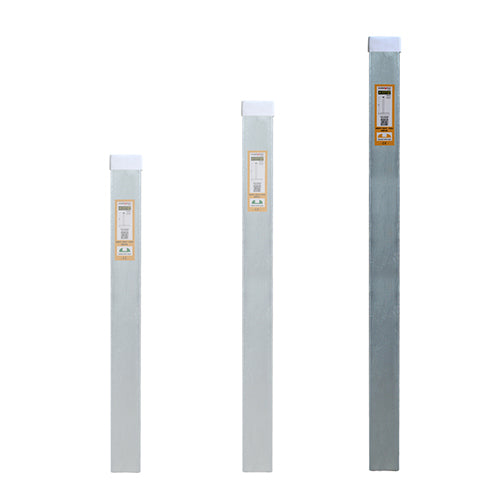 Aardwolf Bundle Rack Post – 4 in. x 2 in. Steel, 63 in. High with Rubber Cap