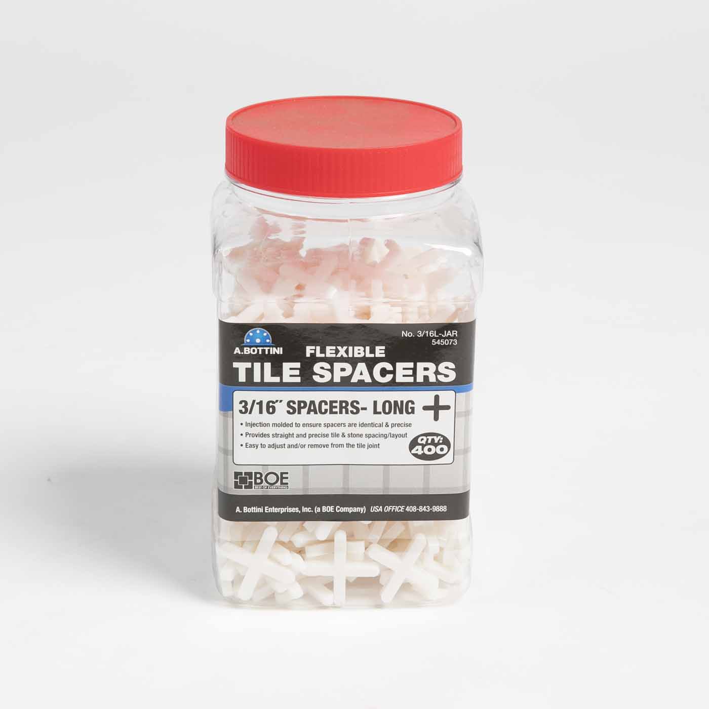 TILE SPACER 3/16IN LONG JAR