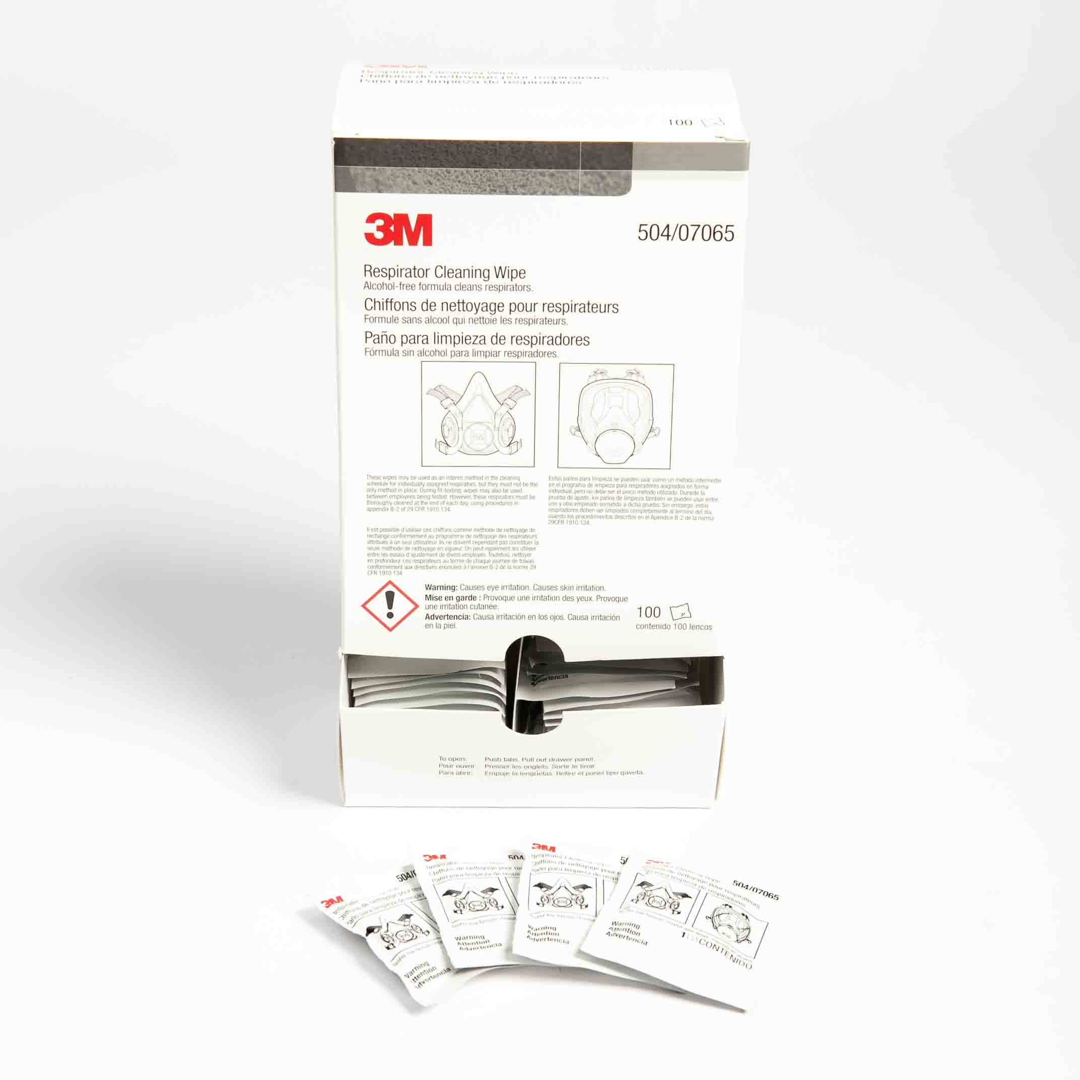 RESPIRATOR CLEANING WIPES - BOX OF 100
