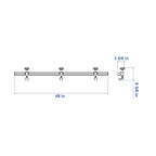 Aardwolf Anti-Breakage Bar CTTABB4 – 4 ft Stiffener for Fragile Stone Pieces