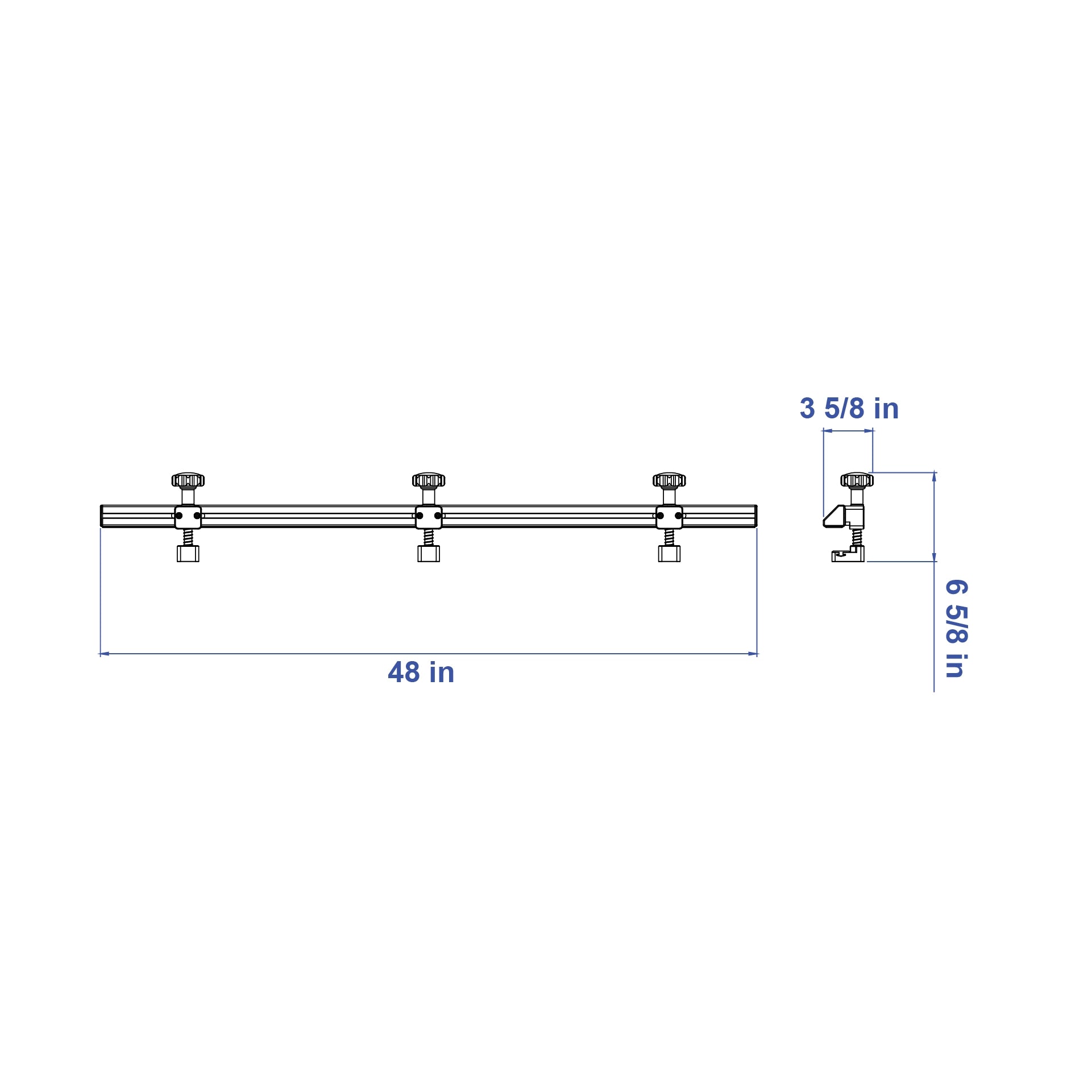 Aardwolf Anti-Breakage Bar CTTABB4 – 4 ft Stiffener for Fragile Stone Pieces