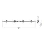 Aardwolf Anti-Breakage Bar CTTABB6 – 6 ft Stiffener for Cutout Countertops