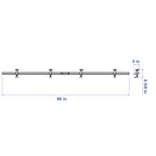 Aardwolf Anti-Breakage Bar CTTABB8 – 8 ft Stiffener for Long Stone Spans