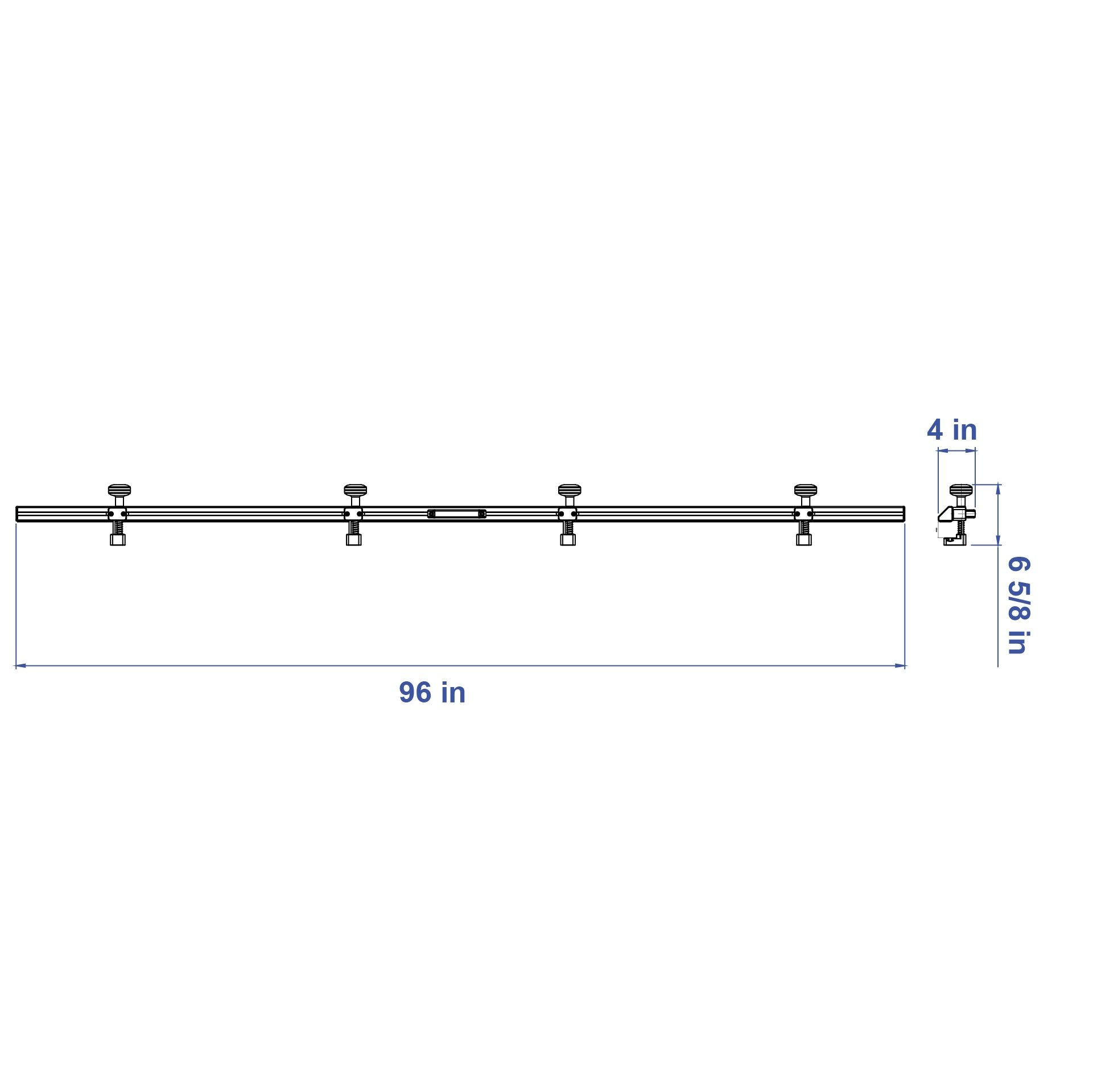 Aardwolf Anti-Breakage Bar CTTABB8 – 8 ft Stiffener for Long Stone Spans