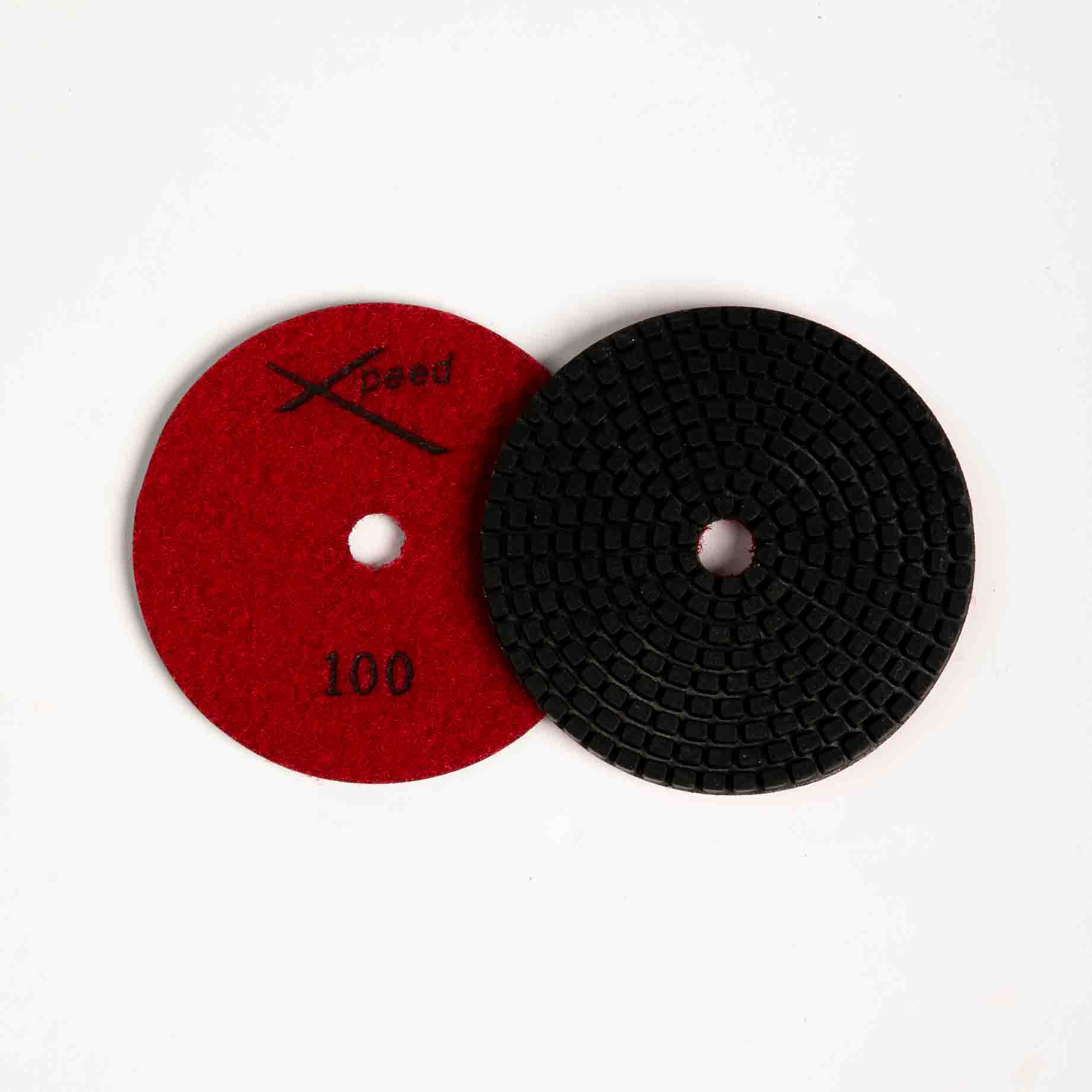 DISC 4 INCH VELCRO WET POLISH