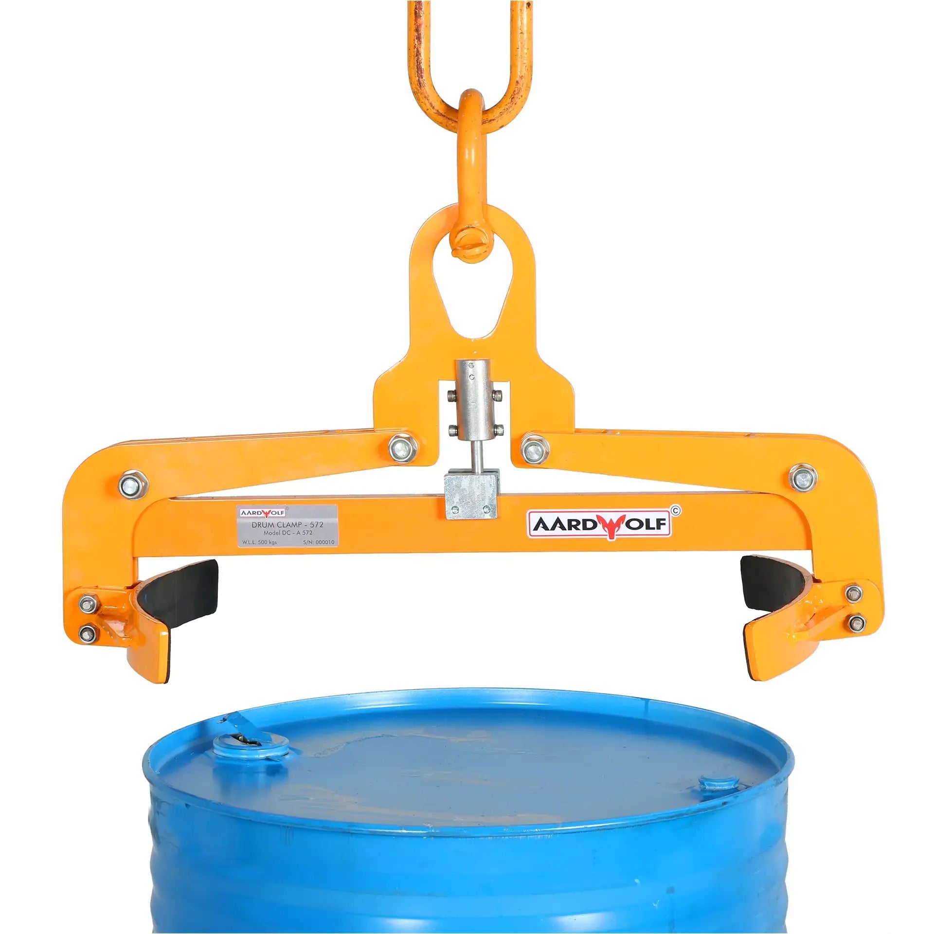 Aardwolf Drum Clamp ADC572 – 1,102 lb Working Load Limit, Automatic Vertical Lift
