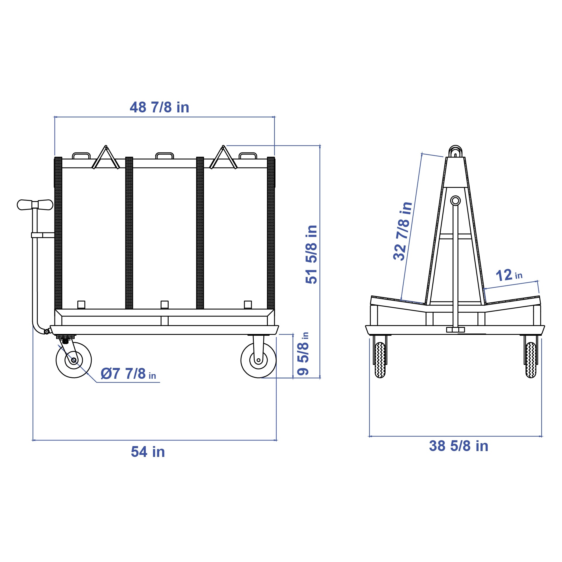 Aardwolf Demountable Frame DFF200 – 2,204 lb Rated Stone Transport Module