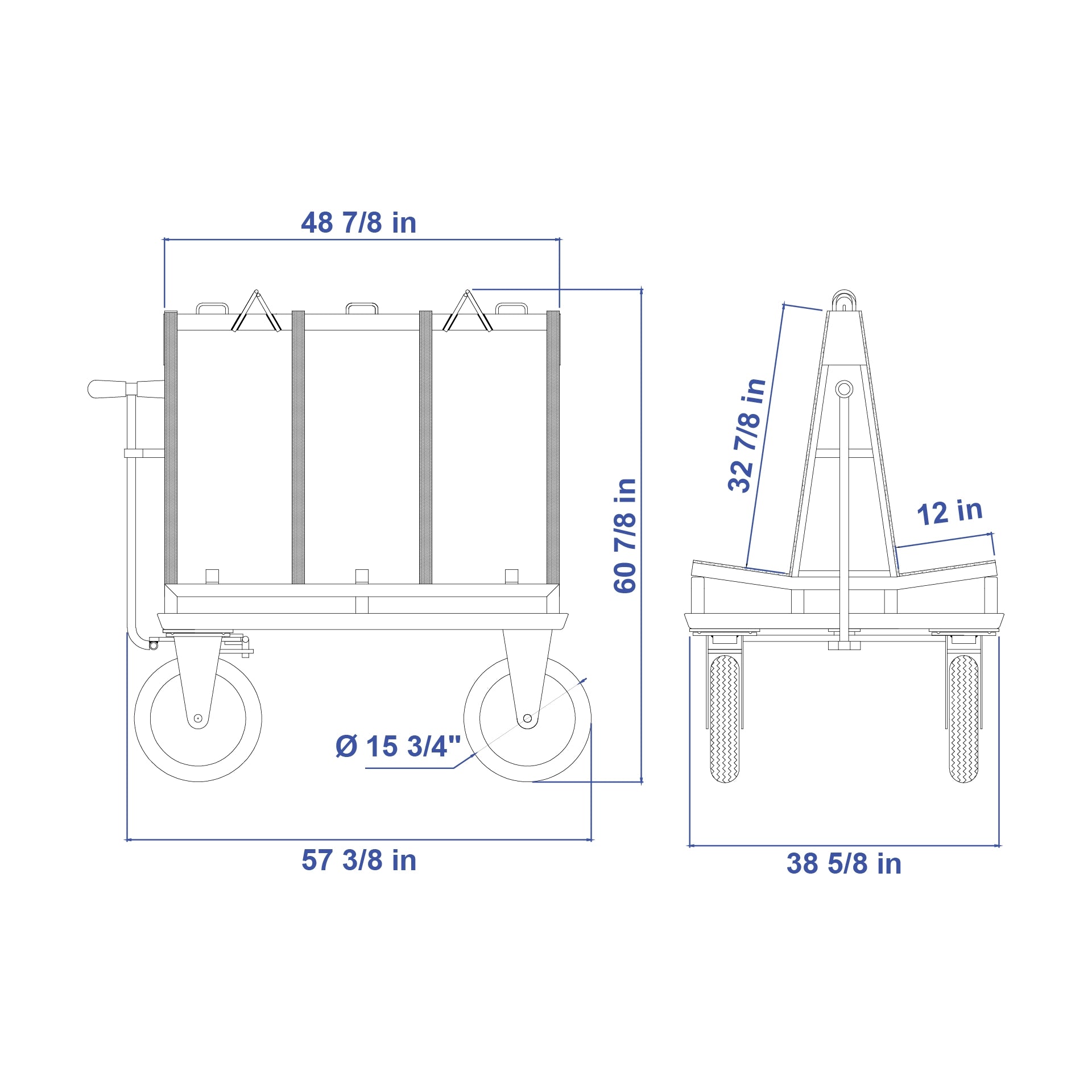 Aardwolf Demountable Frame DFF400 – 59 in. Module Rated 2,204 lb for Slab Freight