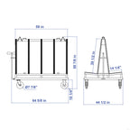 Aardwolf Demountable Frame DFF1500PC – Powder-Coated 59 in. Module, 2,204 lb WLL