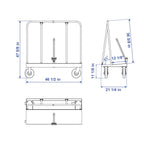 Aardwolf Drywall Trolley DWT-1180 – 2,204 lb Panel Cart on Heavy-Duty Casters