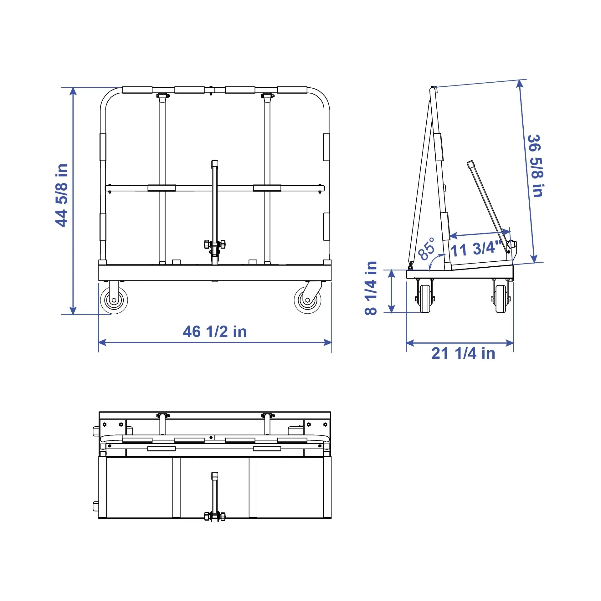 Aardwolf Premium Drywall Trolley DWT-1180P – Heavy-Duty Cart for Sheet Panels
