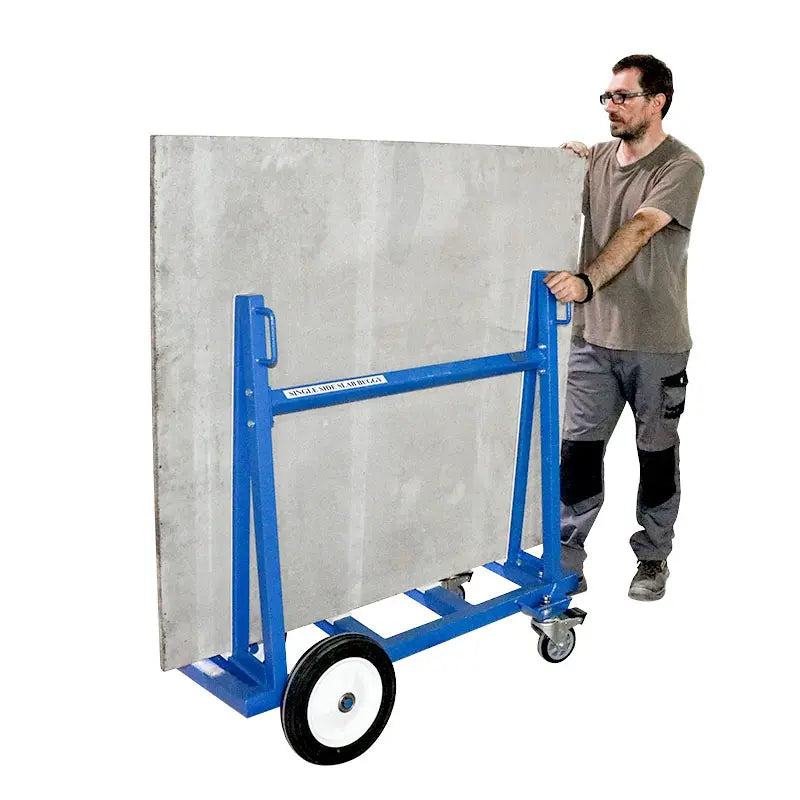 Aardwolf Economy Slab Buggy SBSS01-E – 882 lb Single-Sided Stone and Glass Cart