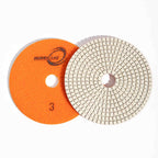 Diamax Hurricane ES White 3 Step Polishing Pad – 5 in.