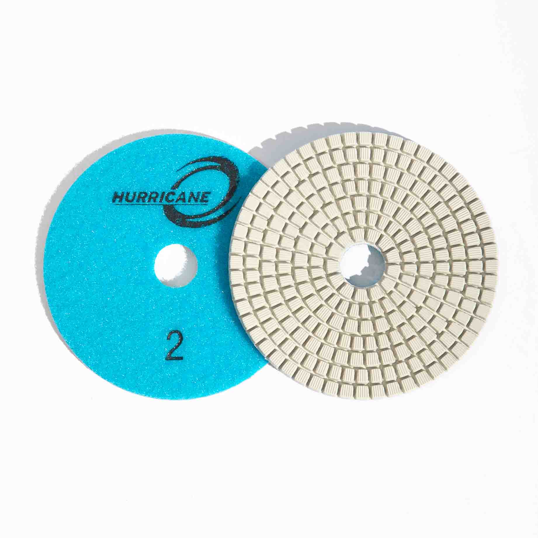 4 INCH HURRICANE ES WHITE RESIN 3-STEP PAD
