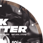 TST Dark Matter Tile Saw Blade – 10 in., 10 mm Segment, for Porcelain, Granite & Marble