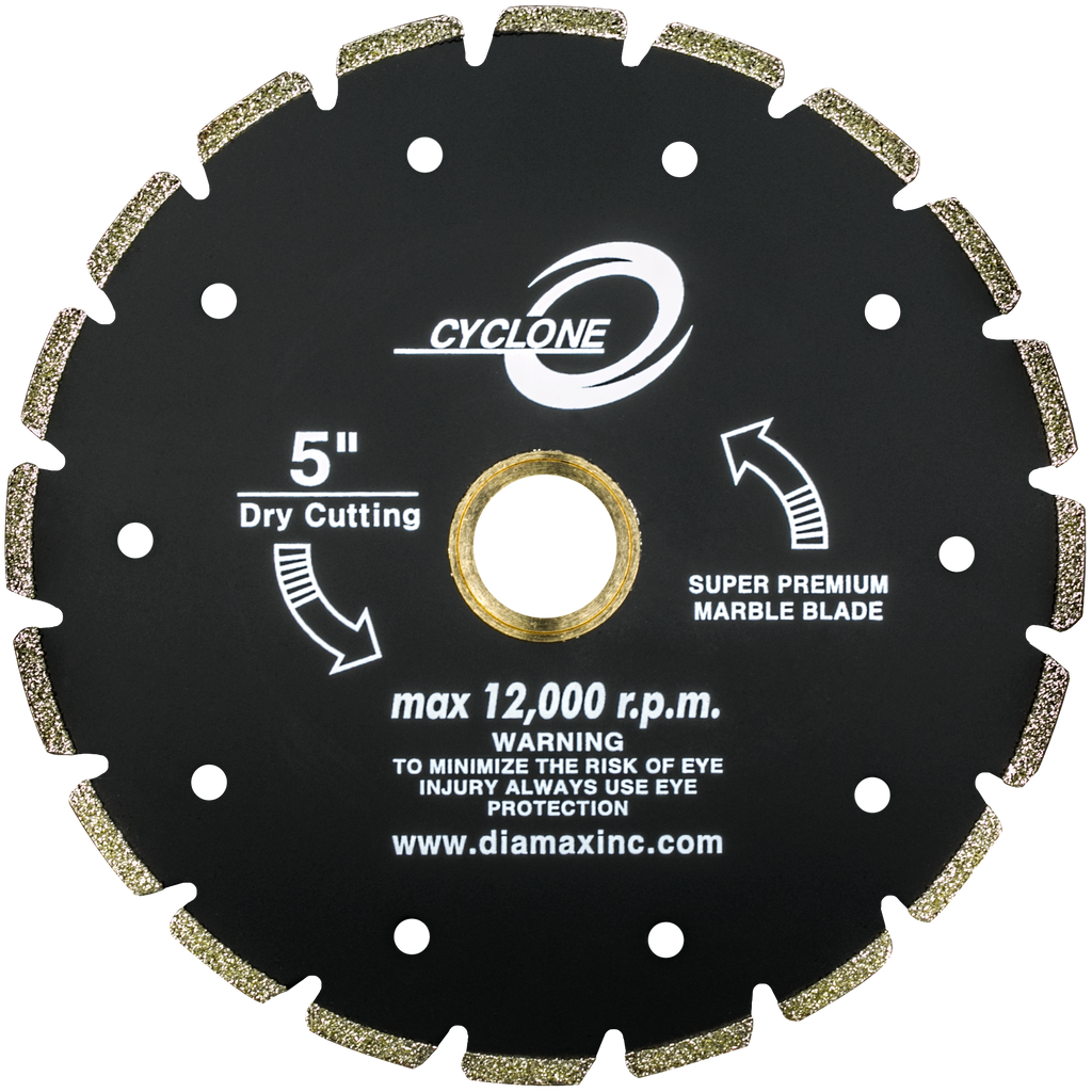 BLADE 5IN MARBLE ELECTROPLATED CYCLONE