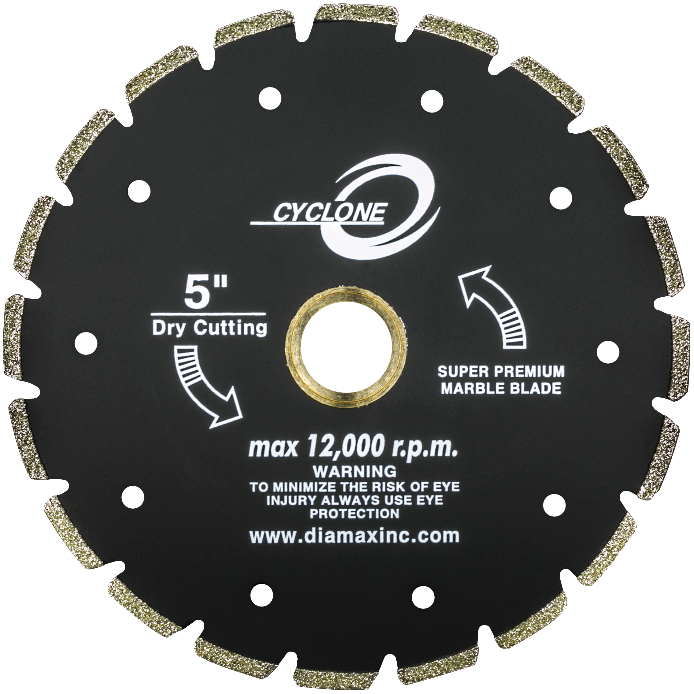 BLADE 5IN MARBLE ELECTROPLATED CYCLONE