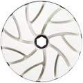 Diamax Cyclone S Hybrid Wheel – 6 in., 220 Grit, Snail Lock, White Resin