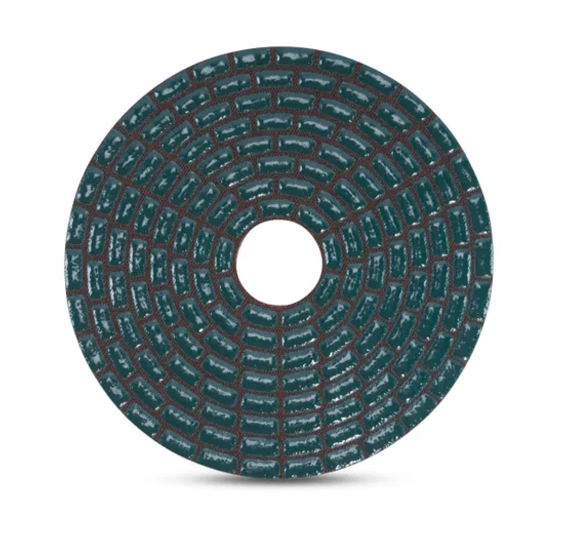 Diamax Dryflex Dry Polishing Pad – 4 in., 1500 Grit, Velcro Back