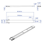 Aardwolf Fork Extensions FES-2000 – 78.7 in. Slide-On Blades for Long Loads