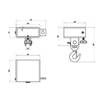 Aardwolf Fork Hook Attachment FHASF1 – Single-Blade 3,307 lb Mobile Crane Link