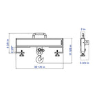 Aardwolf Fork Hook Attachment FHADF2 – Double-Blade 6,614 lb Mobile Crane Link