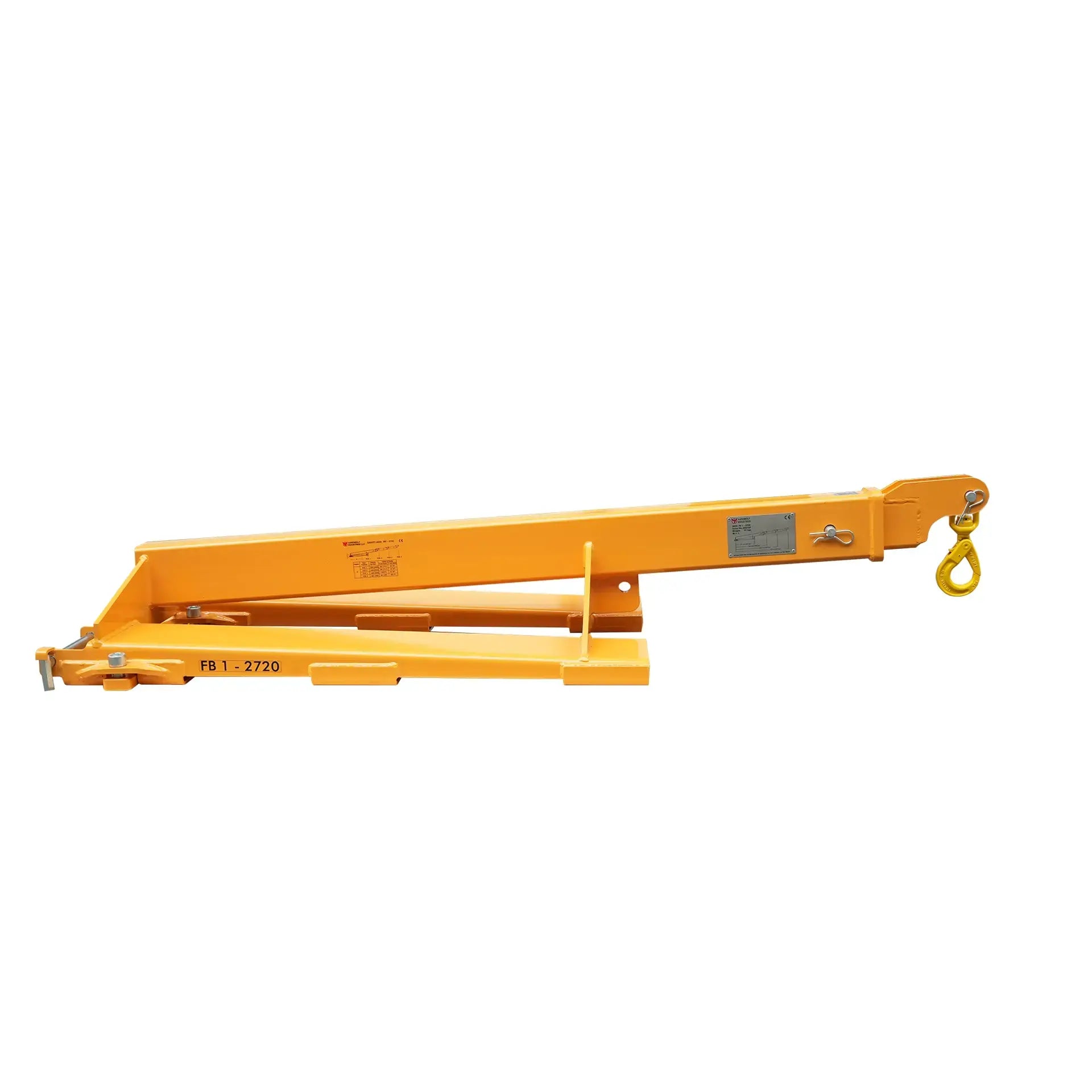 Aardwolf Forklift Boom FB1-2720 – Telescoping 107 in. Jib for Slab Handling