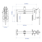 Aardwolf Monument Screw Clamp – Manual Grip for Stone Fascia and Wall Blocks