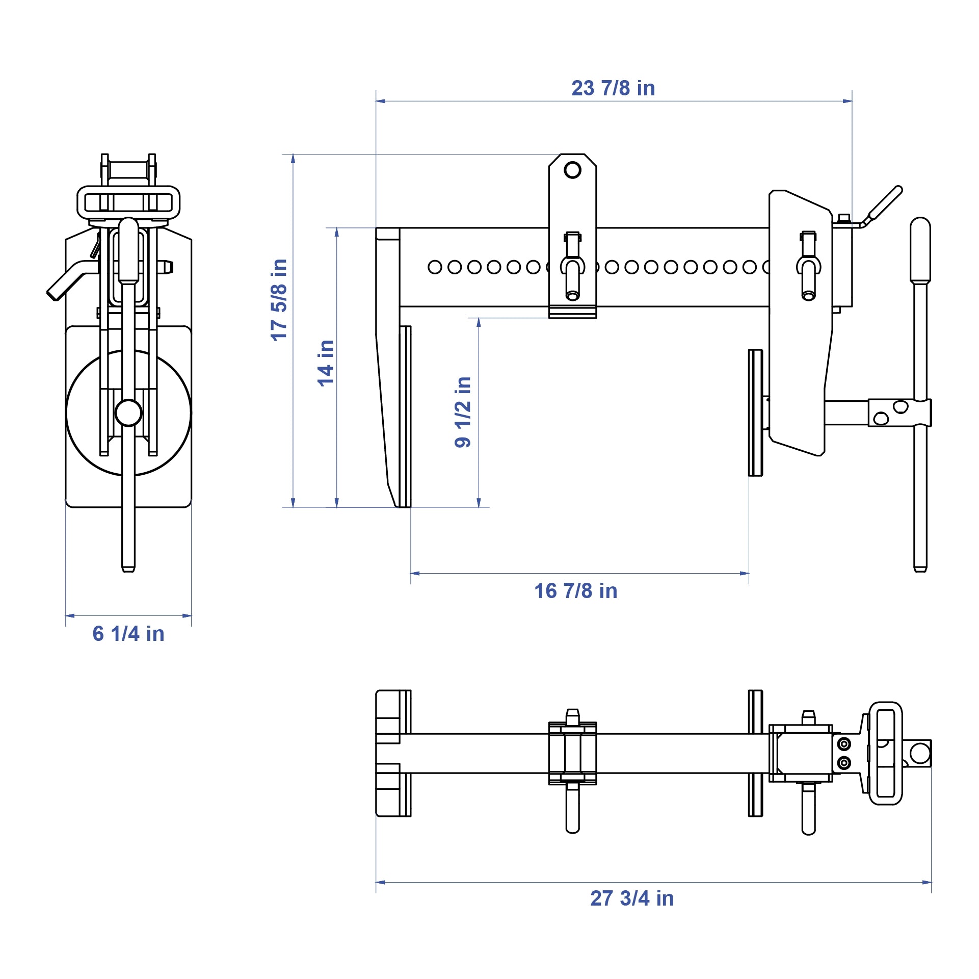 Aardwolf Monument Screw Clamp – Manual Grip for Stone Fascia and Wall Blocks
