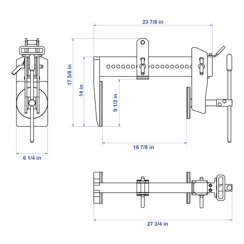 Aardwolf Monument Screw Clamp – Manual Grip for Stone Fascia and Wall Blocks