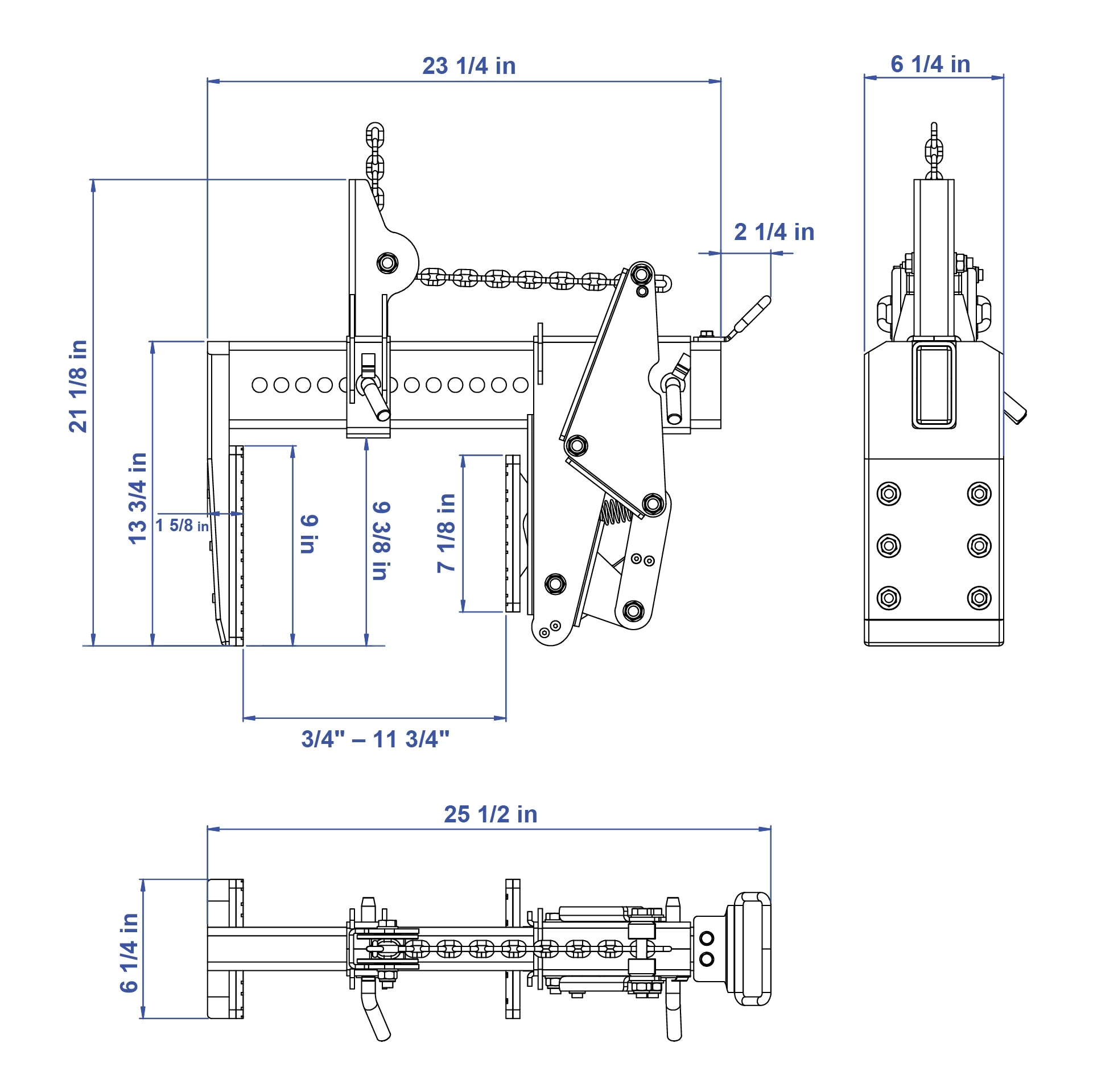 Aardwolf Monument Clamp GPM1000A – Automatic Grip, 2,204 lb Working Load Limit