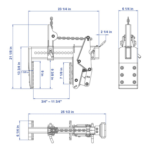 Aardwolf Monument Clamp GPM1000A – Automatic Grip, 2,204 lb Working Load Limit