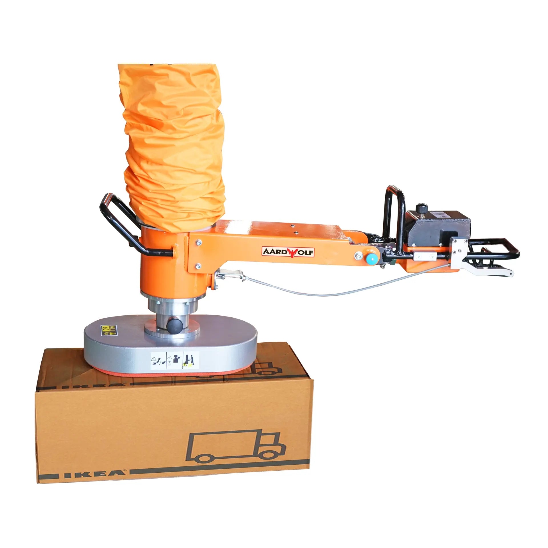 Aardwolf Mobile Vacuum Tube Lifter AVTL1 – Rolling Crane for Carton Handling
