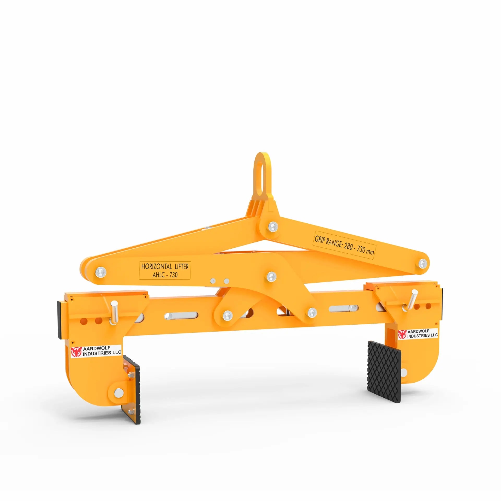 Aardwolf Horizontal Stone Lifting Clamp – 11 in. to 28 in. Grip, Crane and Boom Ready
