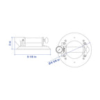 Aardwolf Hand Vacuum Cup Lifter HVC – Pull Pump with Gauge, 220 lb Grip