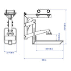 Aardwolf Pipe Handling Attachment PHA4000 – 8,818 lb Excavator Grab for Precast